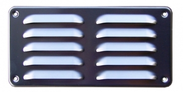 Preview: Lüftungsgitter Edelstahl 215x105mm
