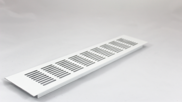 Lüftungsblech, Stegblech Aluminium weiß 400 x 80 mm