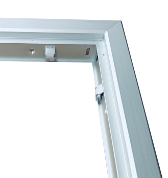 Preview: Revisionslüftungsgitter 200 x 200mm Aluminium eloxiert, Blickdicht, Klickverschluss