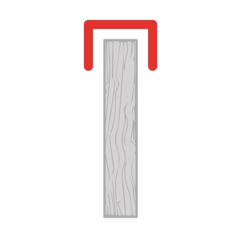U- Profil 20 x 30 x 20mm Aluminium natur Länge 1,25 Meter