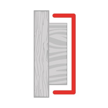 U- Profil 20 x 85 x 20mm Aluminium natur Länge 1,25 Meter