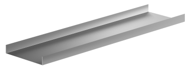 U- Profil 20 x 125 x 20mm Aluminium natur Länge 1,25 Meter