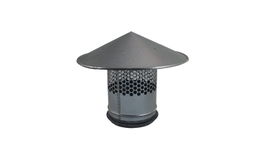 Lüftungsgitter senkrechter Einbau Stutzen DN 125 mm mit Dichtung