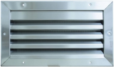 Preview: Lamellengitter feststehend aus Edelstahl, Sonderanfertigung auf Anfrage