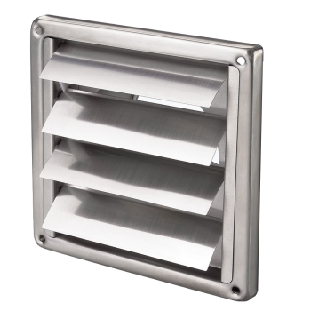 Wrasenklappe Edelstahl mit Stutzen für Rohre DN 100 incl. Schaumgummidichtung