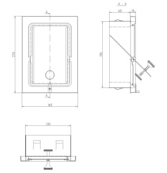Preview: Zugbegrenzer Z4 mit Schornsteinwange, Edelstahl V2A