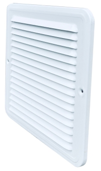 Lüftungsgitter Aluminium weiß rechteckig 150 x 150 mm