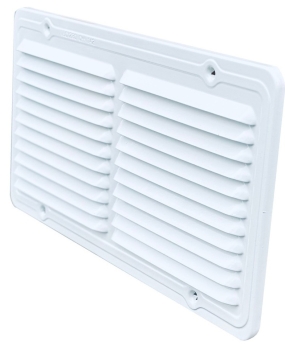 Lüftungsgitter Aluminium weiß rechteckig 280 x 150 mm