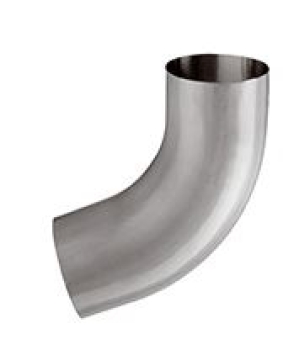 Fallrohrbogen DN 100 Aluminium Natur, 72 Grad