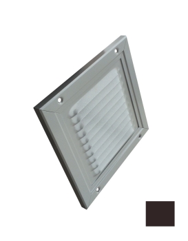 Luftgitter, Lüftungsgitter Aluminium Braun 150 x 150mm