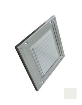 Luftgitter, Lüftungsgitter Aluminium Weiss 150 x 150 mm