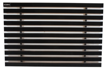 Trobak Schuhabstreifermatte 100 x 50 cm schwarz Gummiprofil