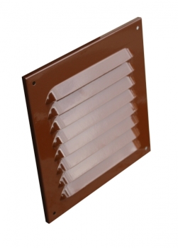 Lüftungsgitter Aluminium braun 140 x 140 mm