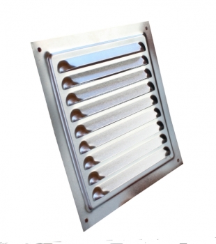 Metalllüftungsgitter Aluminium  natur 150 x 150 mm