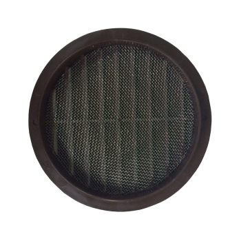 Lüftungsgitter braun DN 100 mm, Insektenschutz Aluminium