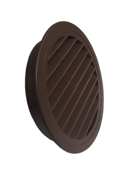 Lüftungsgitter braun DN 100 mm, Insektenschutz Aluminium