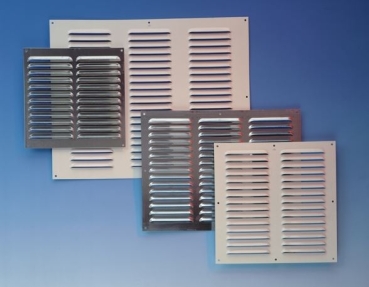 Kiemenblech, Lueftungsgitter Aluminium Natur 500 x 40 mm incl. Insektenschutz