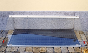 ACO Therm® Lichtschachtabdeckung aus ESG Glas für Lichtschacht 400x800, inkl. Scharnier und Montageset