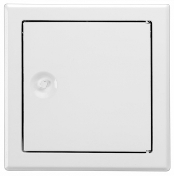 Revisionstür weiss Einbaumaß 15 x 15 cm mit Schlüssel