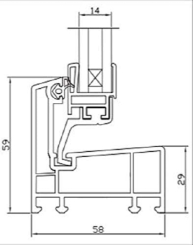 Preview: Kellerfenster weiss 100 x 30 cm Isolierglas UG-Wert 3,3