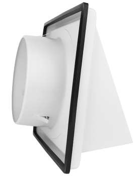 Preview: Ablufthaube Edelstahl schwarz Stutzen für Rohre DN 100, incl. Schaumgummidichtung, Schrauben/ Dübel (4)