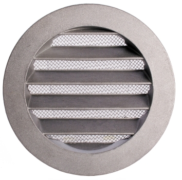 Preview: Wetterschutzgitter Aluminium Guss Anschluss Stutzen DN 80mm