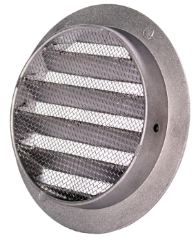 Preview: Wetterschutzgitter Aluminium Guss Anschluss Stutzen DN 80mm