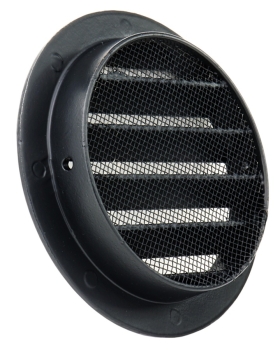 Preview: Wetterschutzgitter Aluminium Guss DN 150 schwarz