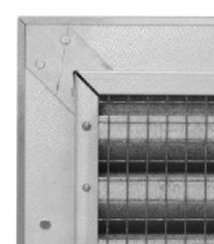 Preview: Wetterschutzgitter Stahl 600 x 600mm