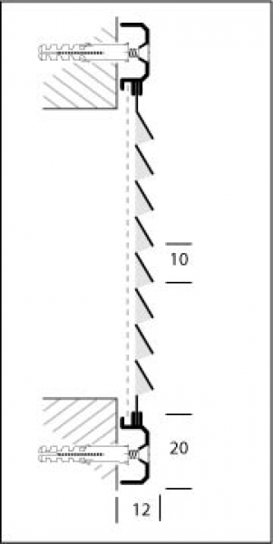 TROBAK - Luftgitter, Lüftungsgitter Aluminium Weiss 200 x 200 mm