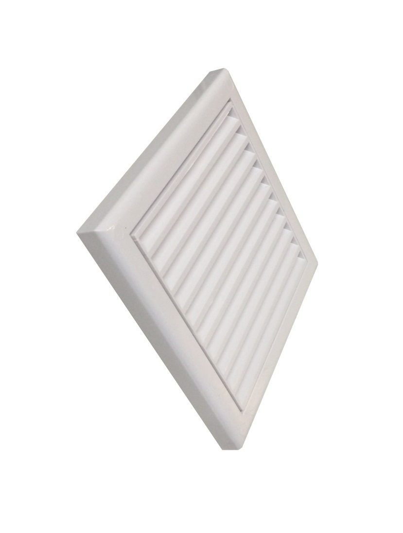 Abluftgitter mit Insektenschutz 187 mm H  x 187 mm B  Lüftungsgitter Pvc Gitter 