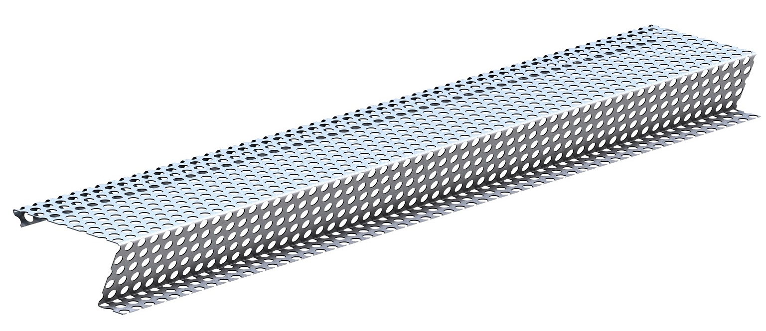 TROBAK - Laubschutz 1250mm Länge für alle Dachrinnenarten NW 100,  hochwertig aus Aluminium Lochblech