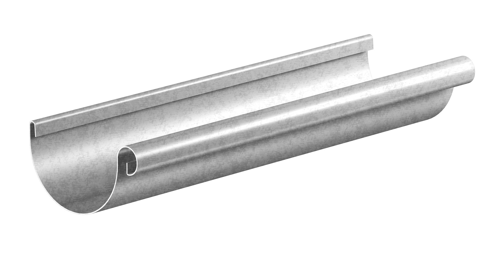 TROBAK - Dachrinne Stahl verzinkt NW 80mm Länge 2 Meter