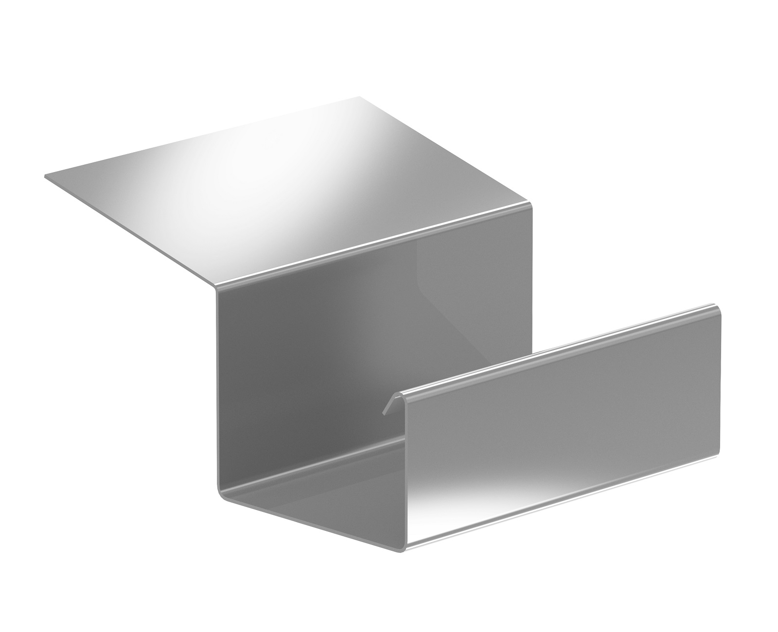 Kastendachrinnenverbinder Simpel Aluminium anthrazit 