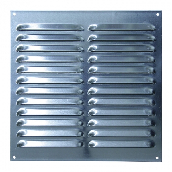Kiemenblech, Lueftungsgitter Aluminium Natur 300 x 250 mm incl. Insektenschutz