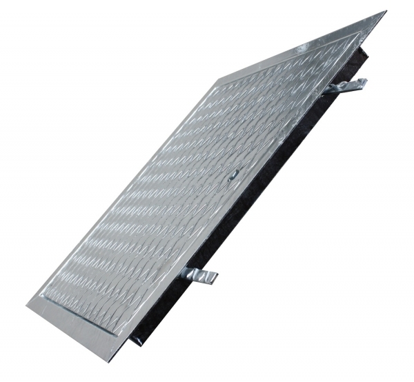 Schachtabdeckung, Riffelblechdeckel mit Rahmen 60 x 80 cm