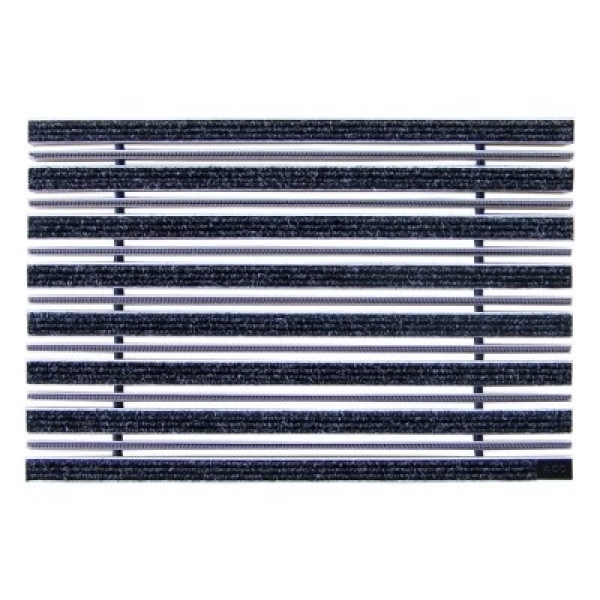 ACO Schuhabstreifermatte Rips anthrazit mit Bürstenprofil 100 x 50