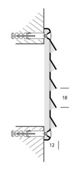 Lüftungsgitter Messing  215 x 105 mm