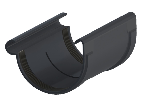 Dachrinnenverbinder anthrazit NW 100