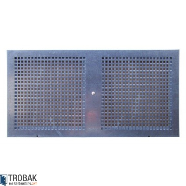 Stahlkellerfenster 2-flueglig festes Gitter 90 x 60 cm weiss RAL 9016