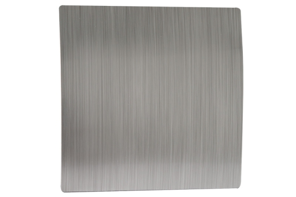 Ventilator AWT 100 für Bad/ WC mit Timer und Nachlaufrelais, Design Kunststoffplatte gebogen Aluminiumoptik gebürstet
