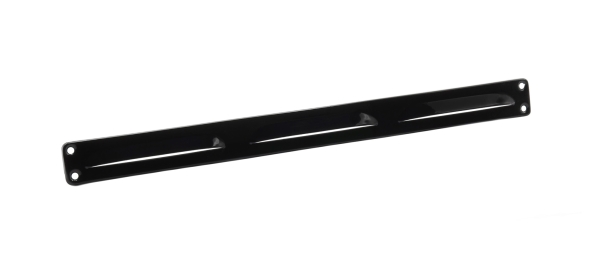 Lüftungsgitter Aluminium 370 x 30mm, Schwarz incl. Insektenschutz, Schrauben, Dübel