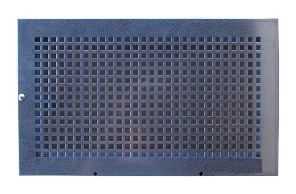 Stahlkellerfenster 1-flueglig festes Gitter 50 x 50 cm weiss RAL 9016