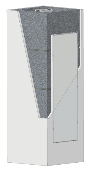Abdeckung Kamintüren 329 x 959mm