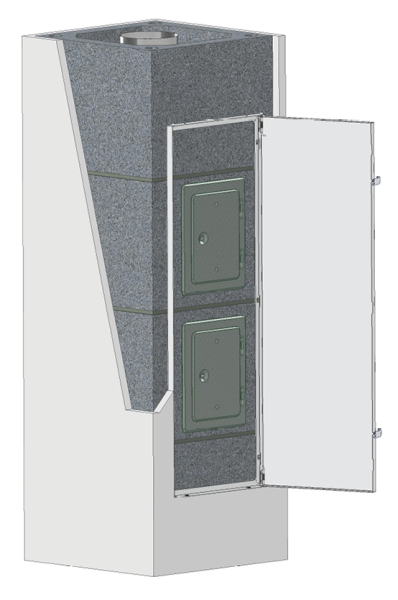 Abdeckung Kamintüren 329 x 959mm