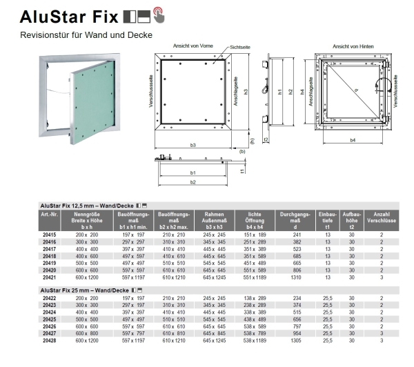 Datenblatt AluStar Fix