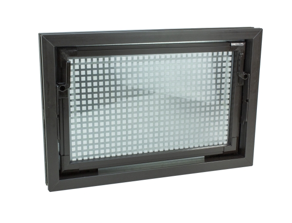 Insektenschutz Kellerfenster weiss 80x40cm Isolierverglas 3.3 mit Schutzgitter 