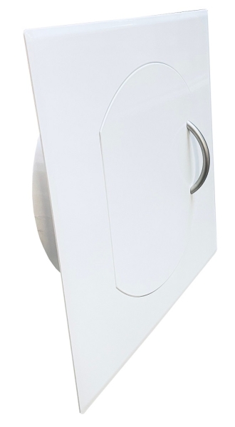 Wäscheschacht Tür weiß 400 x 400mm / Stutzen DN 300mm