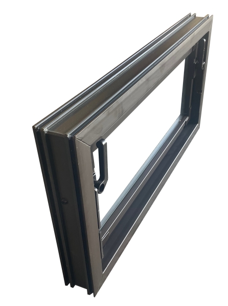 Kellerfenster braun 90 x 40 cm Isolierglas UG-Wert 3,3