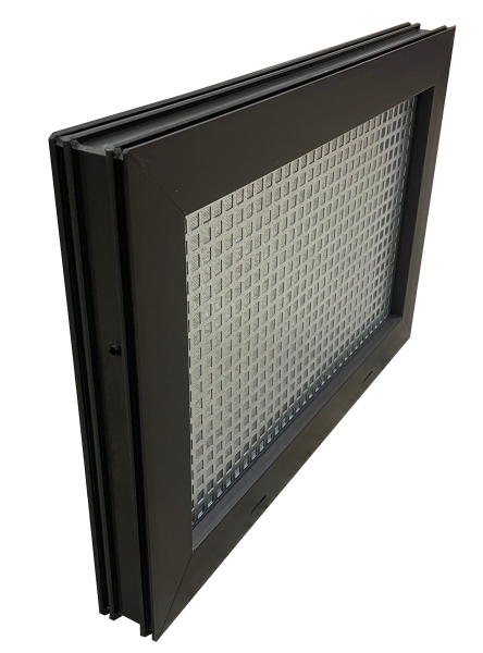 Kellerfenster braun 60 x 30 cm Isolierverglasung 3.3 incl. Schutzgitter, Insektenschutz, 4 Fensterbauschrauben, Fensterkeile